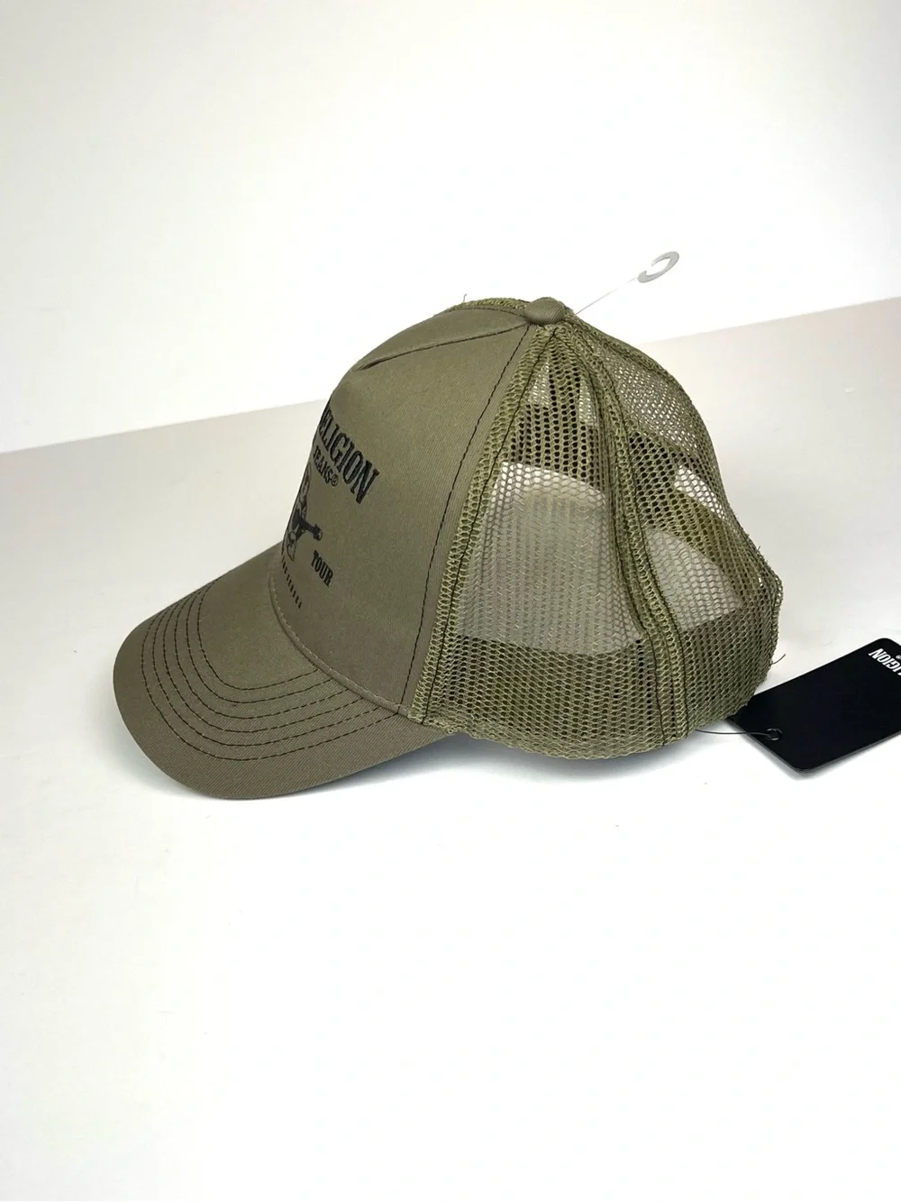TRUE RELIGION TR TRUCKER BUDDHA LOGO KALAMATA GREEN Men Sz OS New With Tag